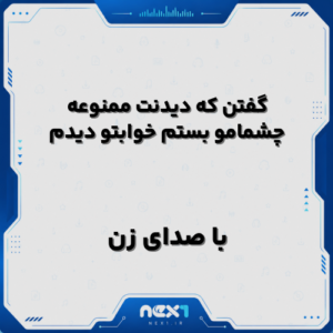گفتن که دیدنت ممنوعه چشمامو بستم خوابتو دیدم با صدای زن